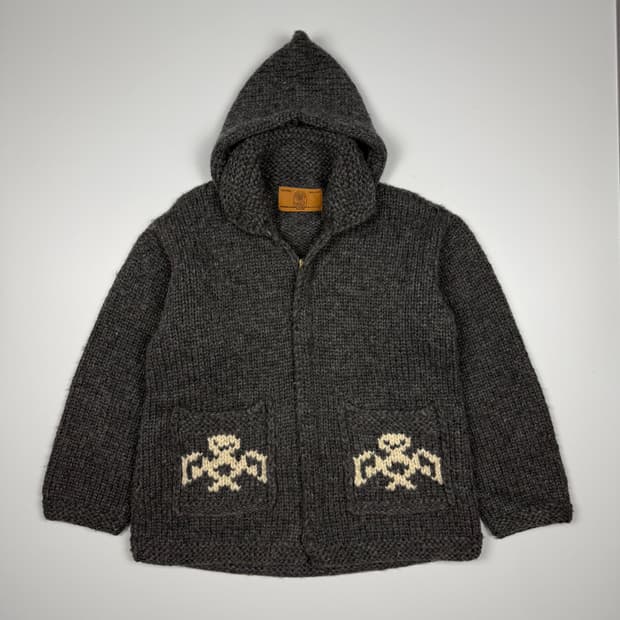 (105) 캐나다 빈티지 코위찬 후드 가디건 