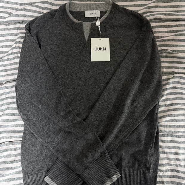 주앙옴므 레이어드 라운드넥 니트