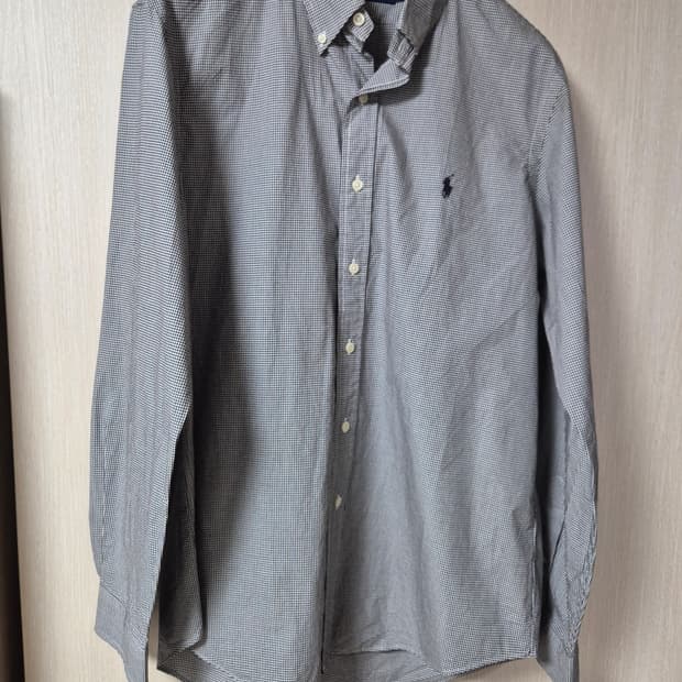 (정품) 폴로 랄프로렌  깅엄 체크 셔츠 긴팔 남방 M