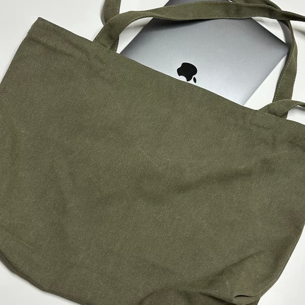 빈티지 캔버스 토트백