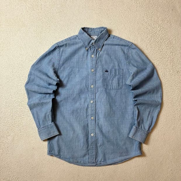 브룩스브라더스 로고 샴브레 데님 셔츠 PN7459