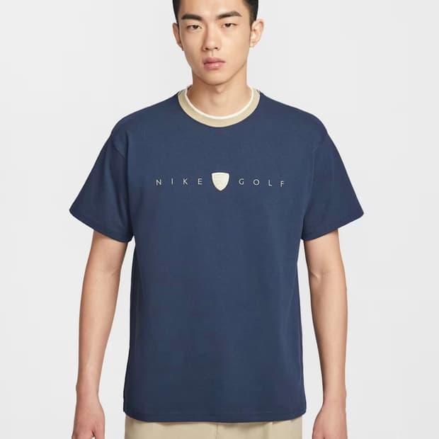 나이키 루즈 핏 골프 레트로 티셔츠 칼리지 네이비