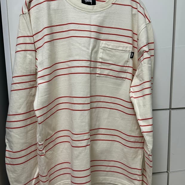 스투시 스트라이프 롱슬리브