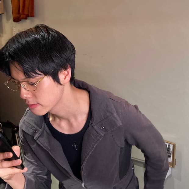 SJ 90's 18K GP 하금테 안경