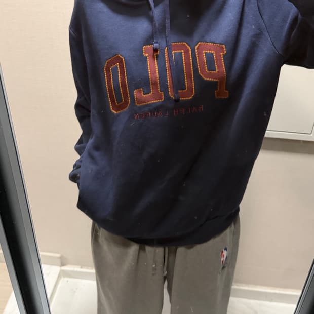 폴로 랄프로렌 네이비 후드티 L (QR 인증)