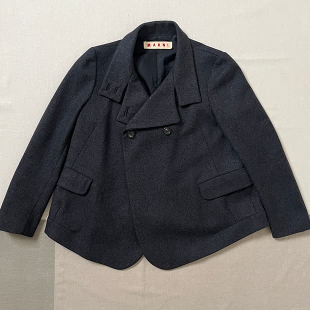 마르니 더블 브레스티드 숏 자켓 marni 울 자켓