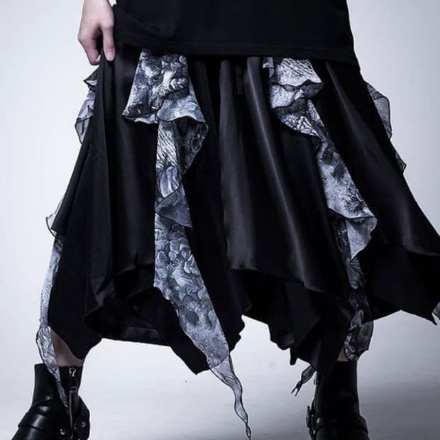 civarize 시버라이즈 레이어드 스커트 팬츠 중성계 락시크