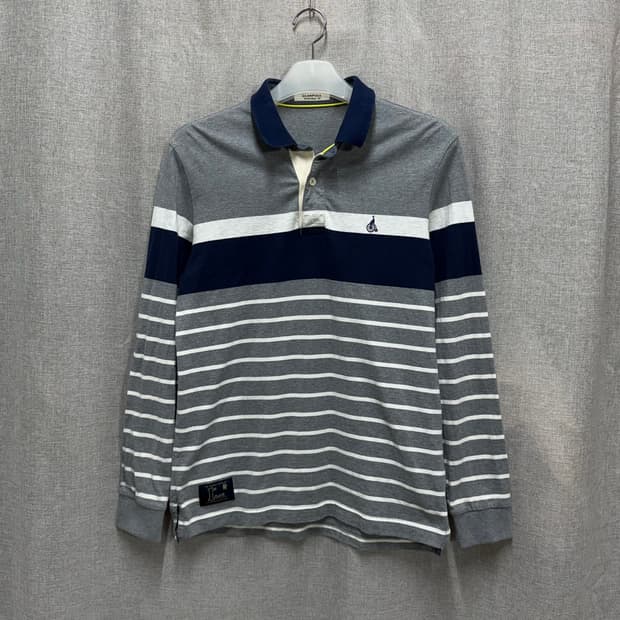 [105] 빈폴 스트라이프 코튼 긴팔 카라티