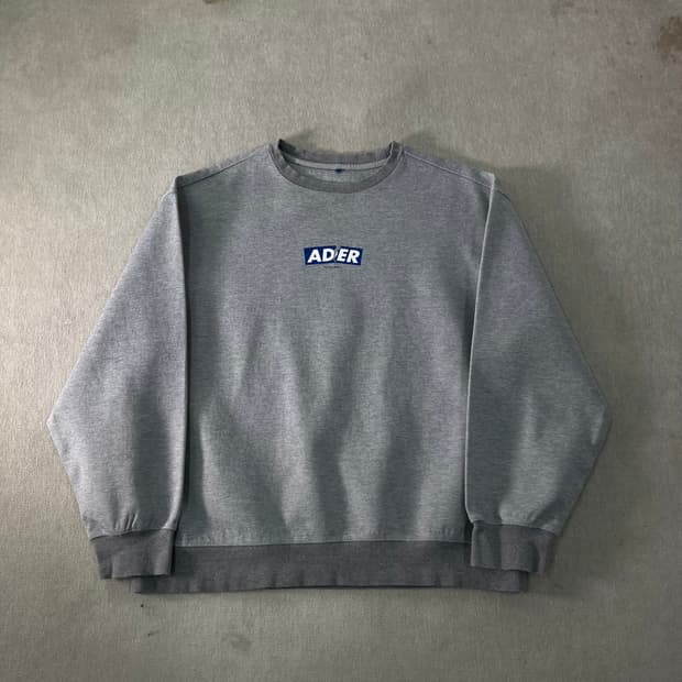 100 아더에러 오리진 박스 그레이 맨투맨