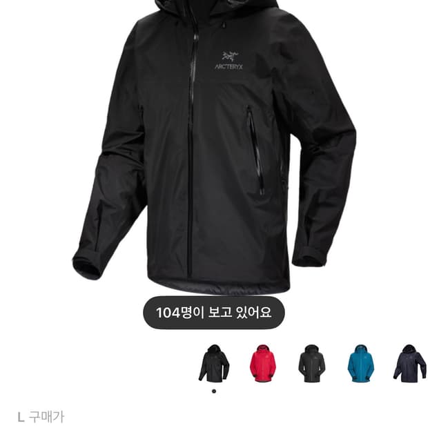 아크테릭스 베타 AR 블랙 자켓