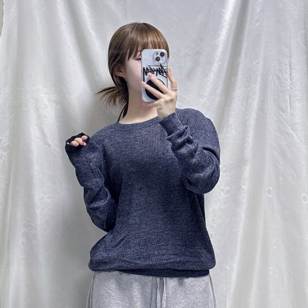 A.P.C 아페쎄 그런지 오버핏 라운드 니트 