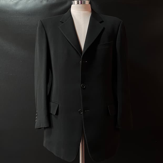  90s Givenchy Italy made 텍스쳐드 울 테일러드 자켓