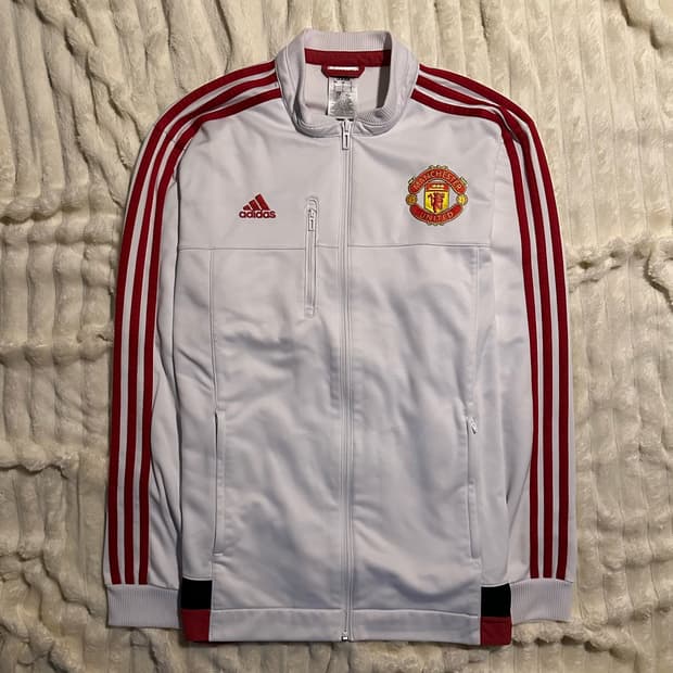 아디다스 맨유 져지 흰빨 L