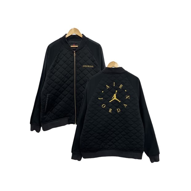 나이키 에어조던 자수 로고 퀼팅 봄버 자켓