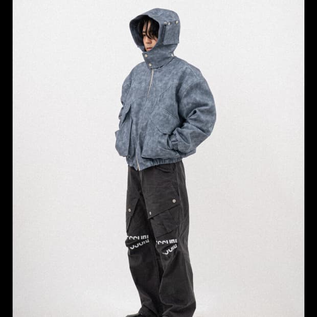 full of sun 레더 패딩