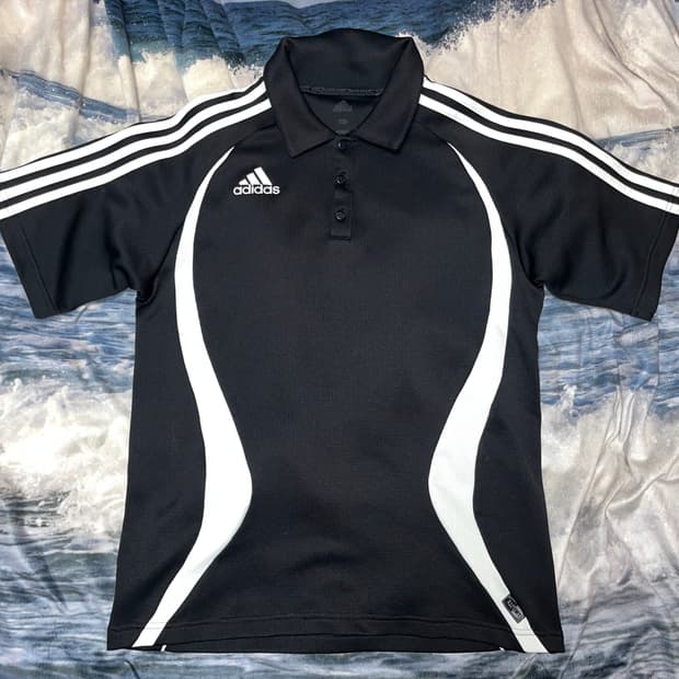 Adidas Black&White Button Shirt