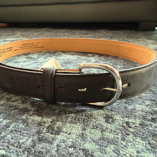 Made in USA 웨스턴 스웨이드 벨트 34-36