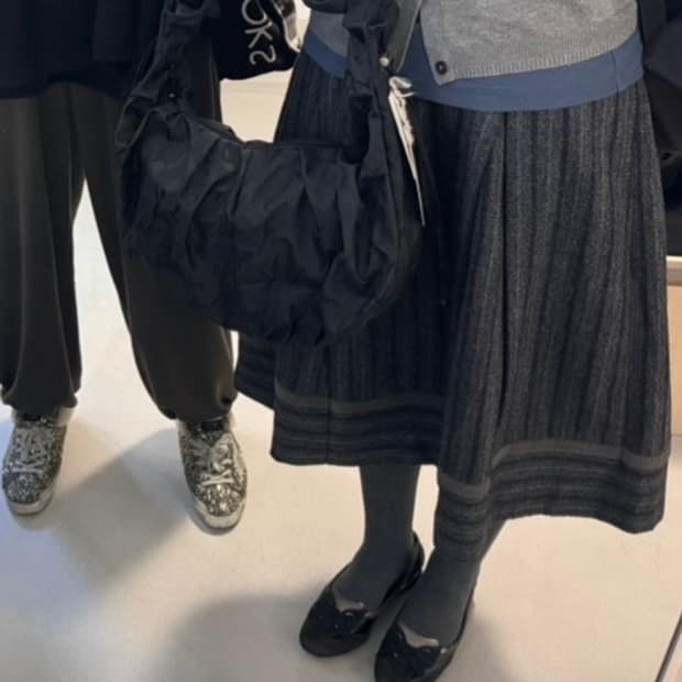 hiroko bis 스트라이프 롱스커트