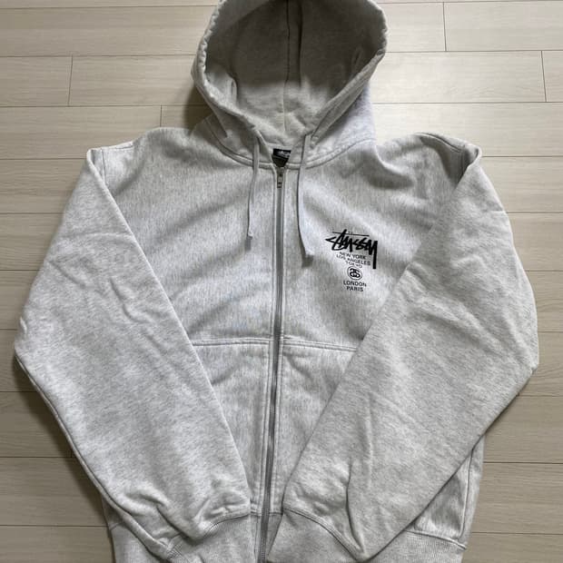 스투시 월드투어 후드집업 xl