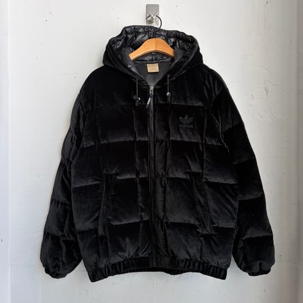 90‘s 아디다스 벨벳 오리털 패딩 