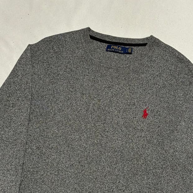 L 폴로랄프로렌 차콜 코튼 니트