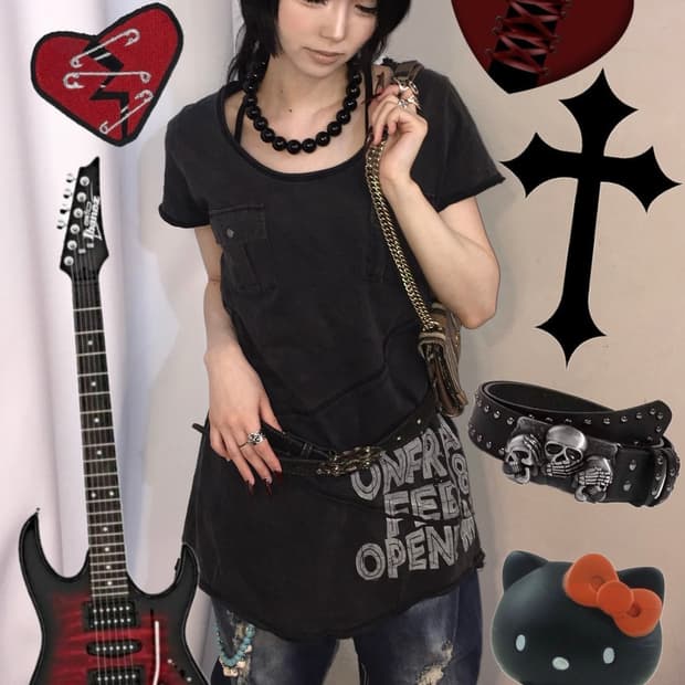 펑크소녀코디❤️‍🔥