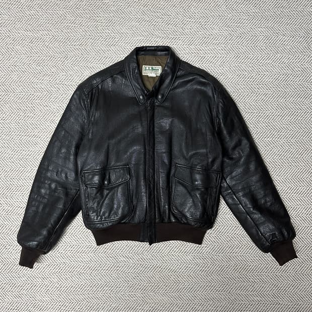 L. L. BEAN lether jacket a2 usa made