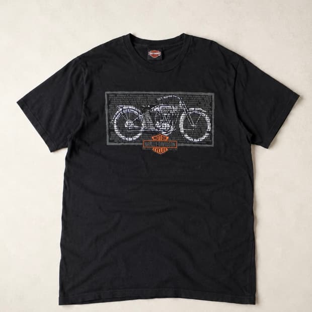 Harley-Davidson 할리 데이비슨 클래식 바이크 그래픽 반팔