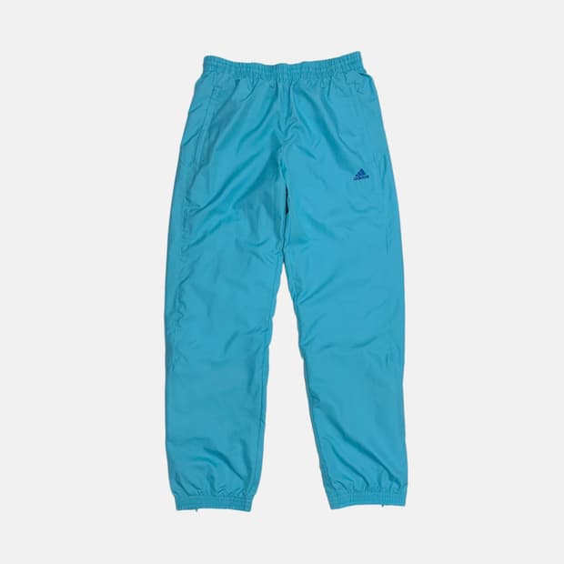 아디다스 하늘색 트레이닝 팬츠 빈티지 폴리 바지