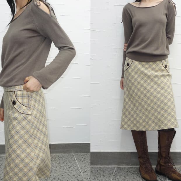 Shoulder ribbon knit