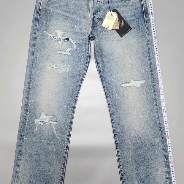 리바이스 501 셀비지 터키석 리벳 (W30)