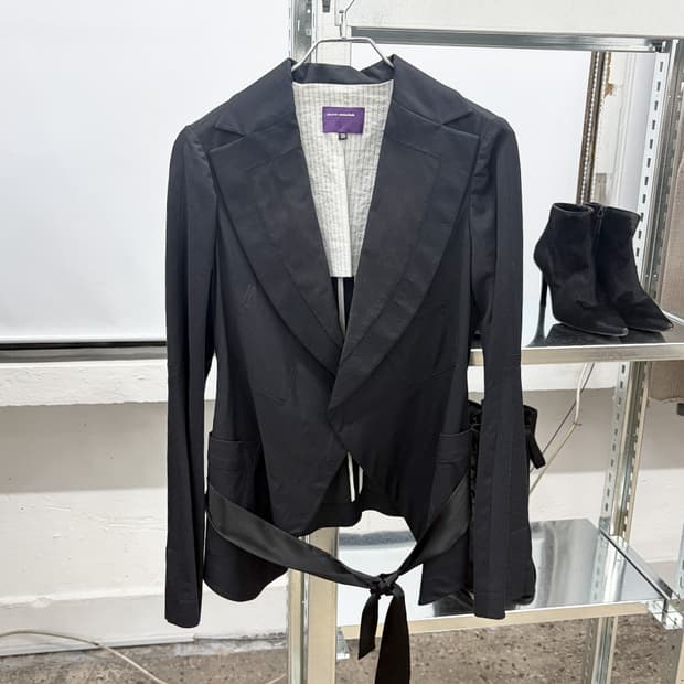 샤론 워숍 벨티드 테일러드 자켓