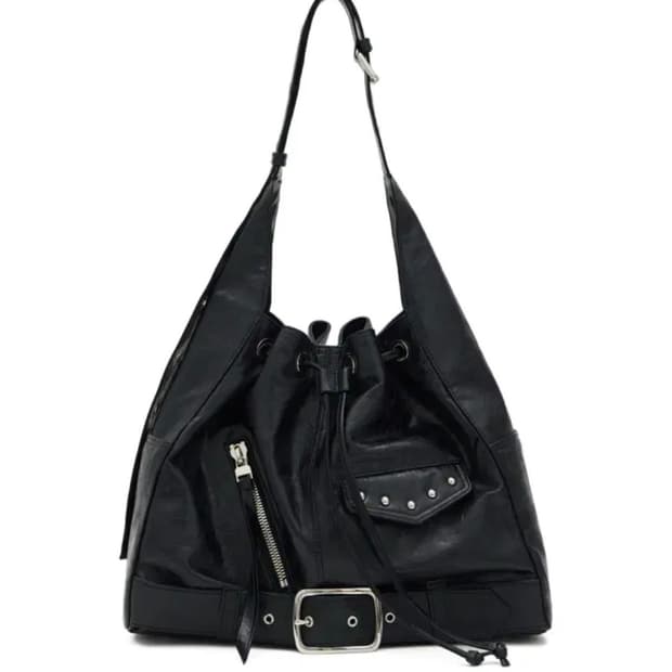 새상품 다이닛 DEINET STUD BELTED BUCKET BAG