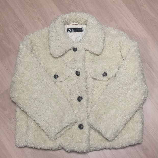 자라 양털 시어링 자켓