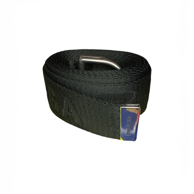 Balenciaga D ring belt black