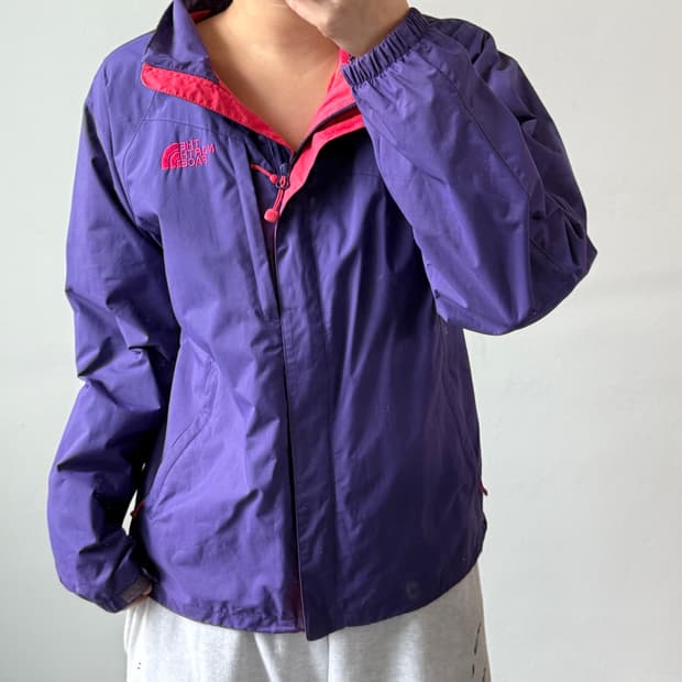 [XXL] 노스페이스 우먼 퍼플 바람막이 자켓