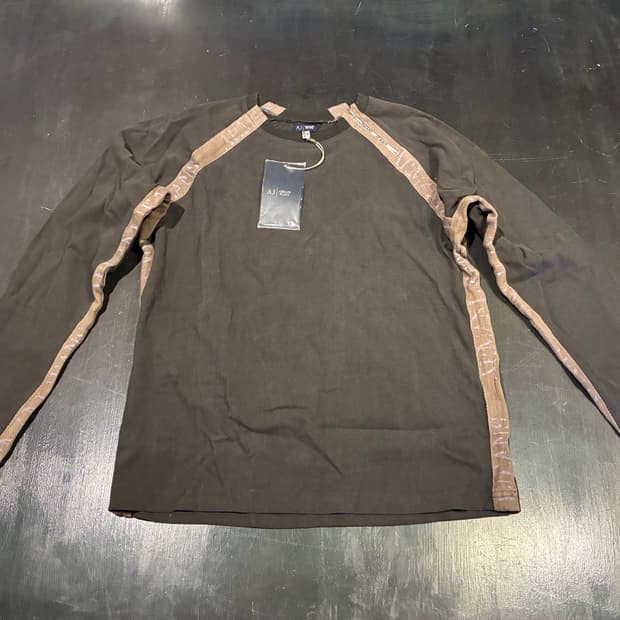 M) 아르마니 래글런 롱슬리브 차콜