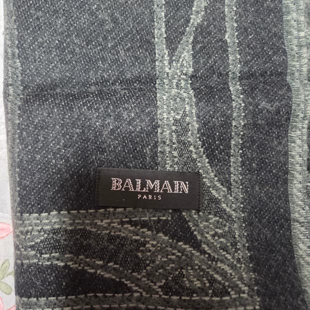 발망 플라워 패턴 캐시미어 머플러