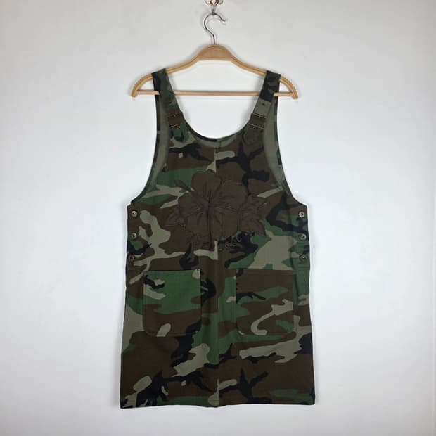 밀리터리 카모플라주 원피스