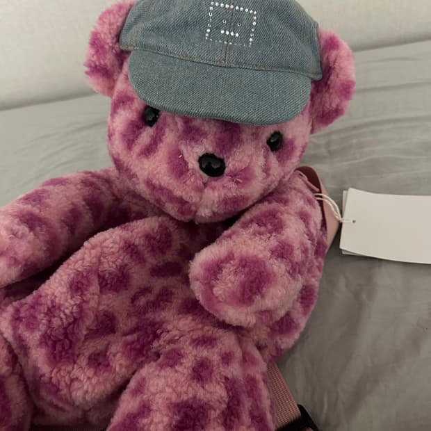 아크네 스튜디오 테디 백팩 핑크