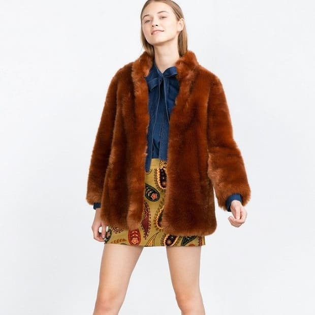 자라 폭스퍼 자켓