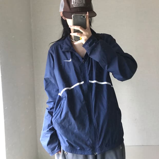나이키 네이비 바람막이