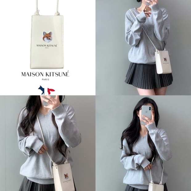 메종키츠네 X 라네즈 폰 홀더백