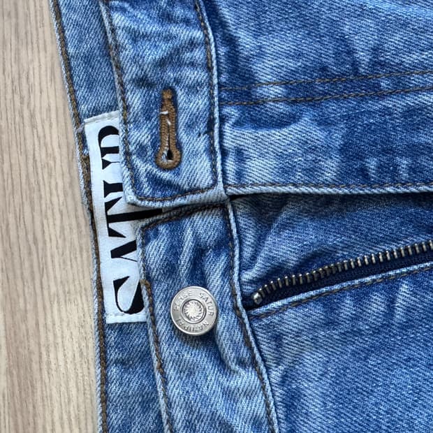 satur 와이드 핀턱 데님