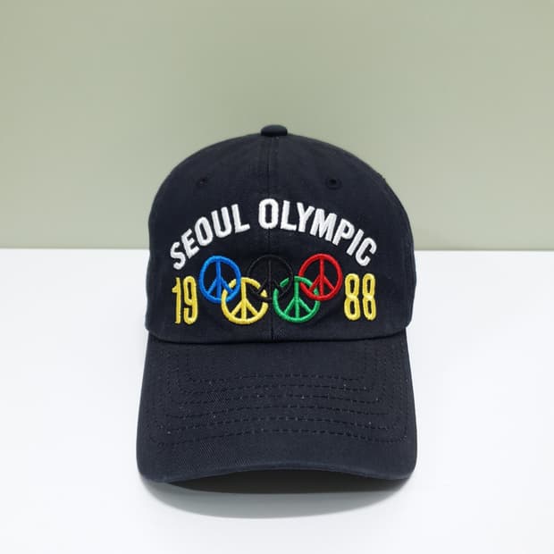 빈티지 서울 올림픽 1988 볼캡 모자 블랙