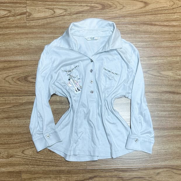 빈티지 체인 티셔츠 오네갸루 로걀 라떼 긱시크 고딕 고스 모리걸 페어리