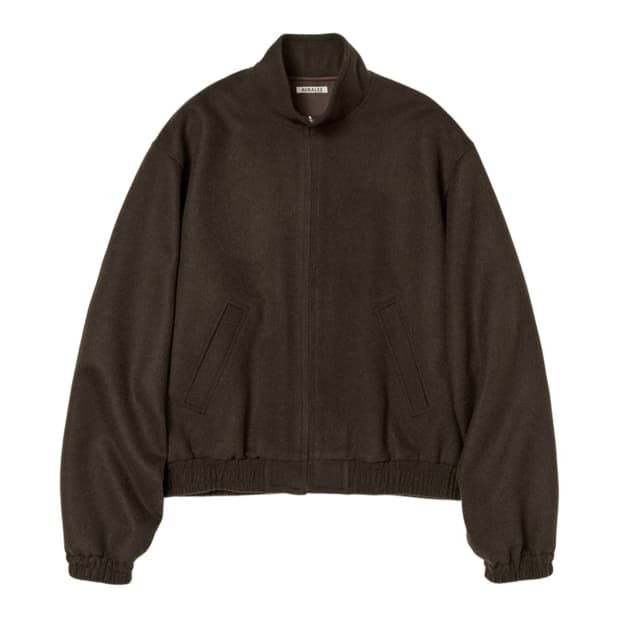 25fw 오라리 베이비카멜 블루종