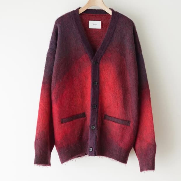 슈타인 그라데이션 모헤어 가디건