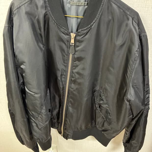 Jemut 블랙 ma-1 항공점퍼 XL