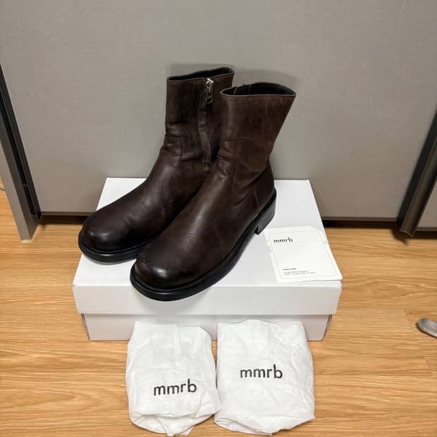 [260] mmrb 메모러블 크랙 레더부츠 브라운